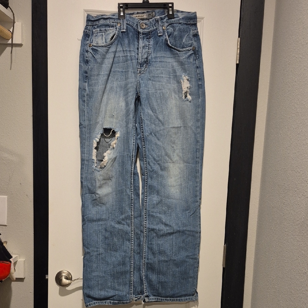 Men's BKE Tyler Straight Blue Denim Jeans